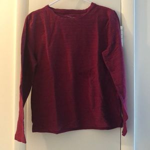 Burgundy long sleeve shirt